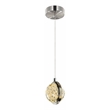 CWI Lighting Salvador LED Integrated Metal Pendant in Polished Nickel