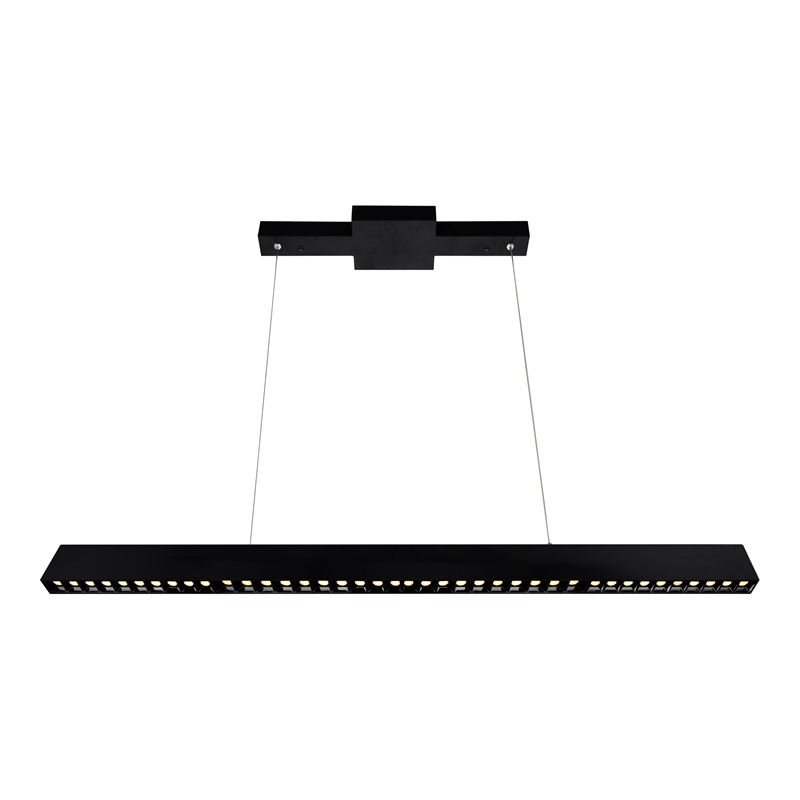 CWI Lighting Pienza LED Integrated Metal Chandelier in Black