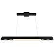 CWI Lighting Pienza LED Integrated Metal Chandelier in Black