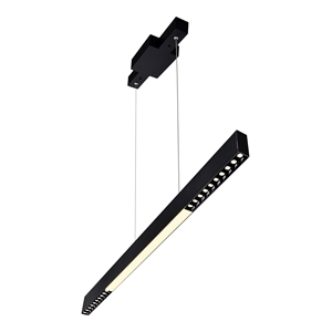 CWI Lighting Pienza LED Integrated Metal Chandelier in Black