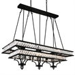 CWI Lighting Shalia 20 Light Metal Indoor Island Chandelier in Black