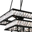 CWI Lighting Shalia 20 Light Metal Indoor Island Chandelier in Black