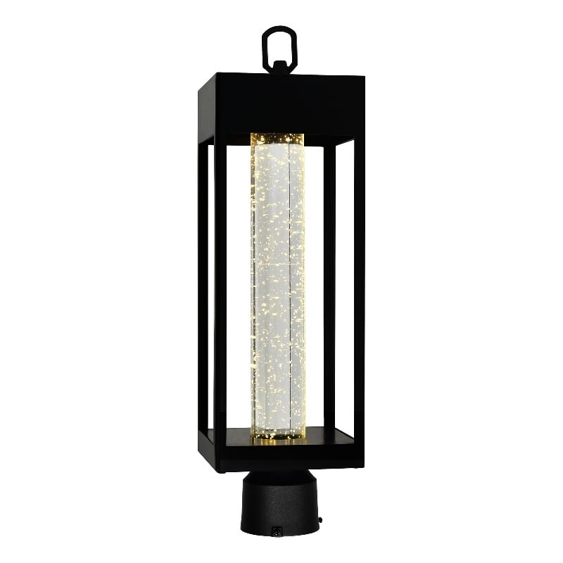 CWI Lighting Rochester LED Integrated Black Metal Outdoor Lantern Head