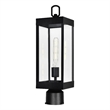CWI Lighting Windsor 1 Light Black Metal Outdoor Lantern Head
