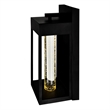 CWI Lighting Rochester LED Integrated Black Metal Outdoor Wall Light
