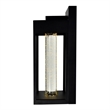 CWI Lighting Rochester LED Integrated Black Metal Outdoor Wall Light