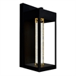 CWI Lighting Rochester LED Integrated Black Metal Outdoor Wall Light