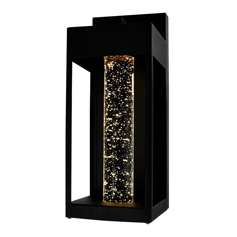 CWI Lighting Rochester LED Integrated Black Metal Outdoor Wall Light