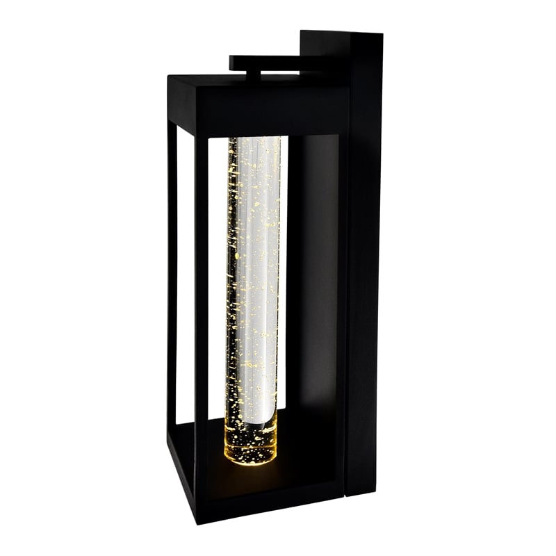 CWI Lighting Rochester LED Integrated Black Metal Outdoor Wall Light