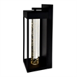CWI Lighting Rochester LED Integrated Black Metal Outdoor Wall Light