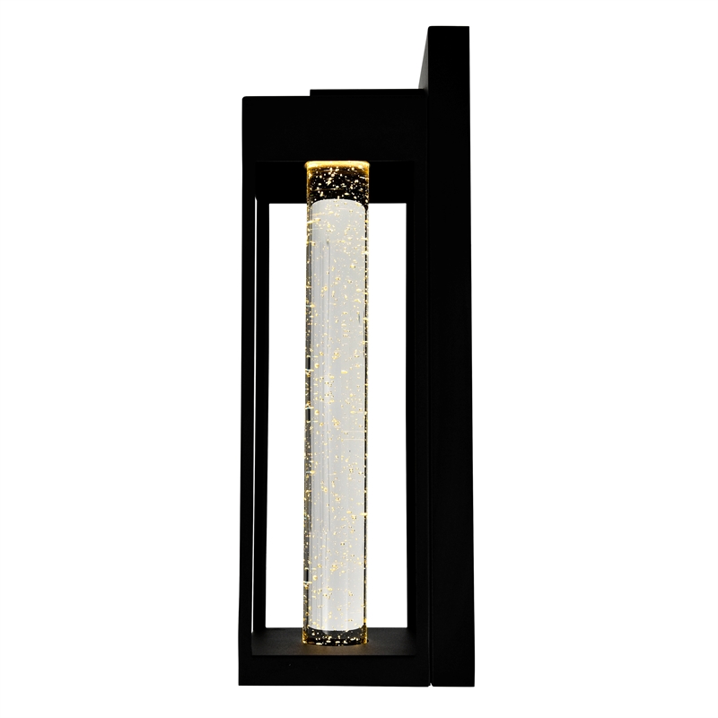 CWI Lighting Rochester LED Integrated Black Metal Outdoor Wall Light