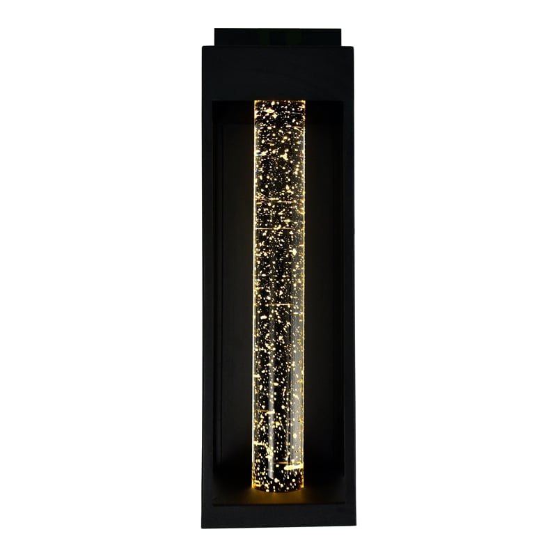 CWI Lighting Rochester LED Integrated Black Metal Outdoor Wall Light