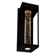 CWI Lighting Rochester LED Integrated Black Metal Outdoor Wall Light