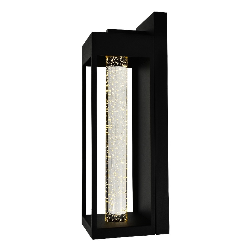 CWI Lighting Rochester LED Integrated Black Metal Outdoor Wall Light