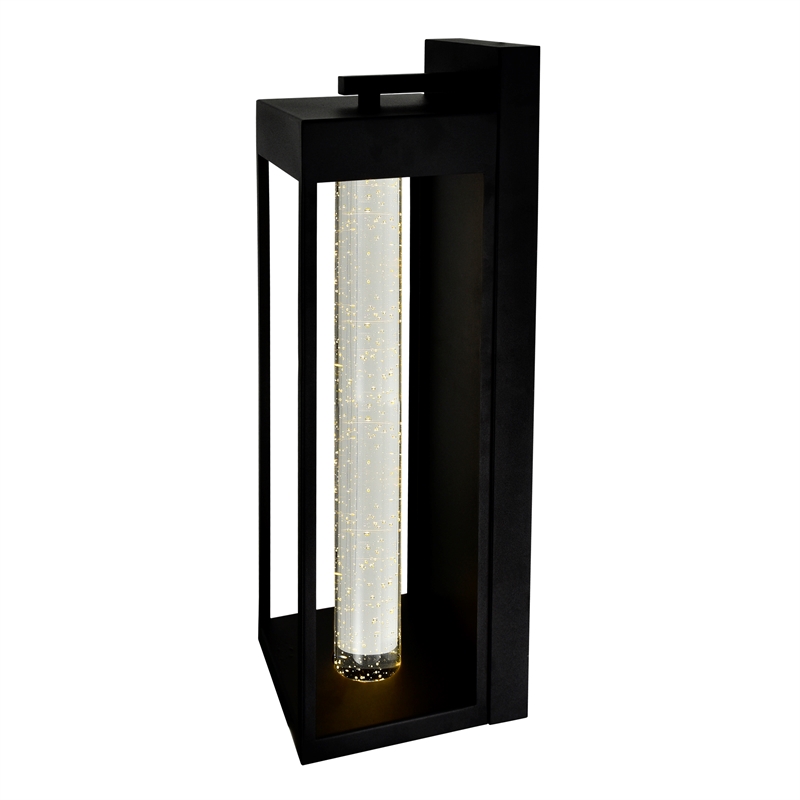 CWI Lighting Rochester LED Integrated Black Metal Outdoor Wall Light