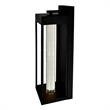 CWI Lighting Rochester LED Integrated Black Metal Outdoor Wall Light