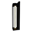 CWI Lighting Rochester LED Integrated Black Metal Outdoor Wall Light