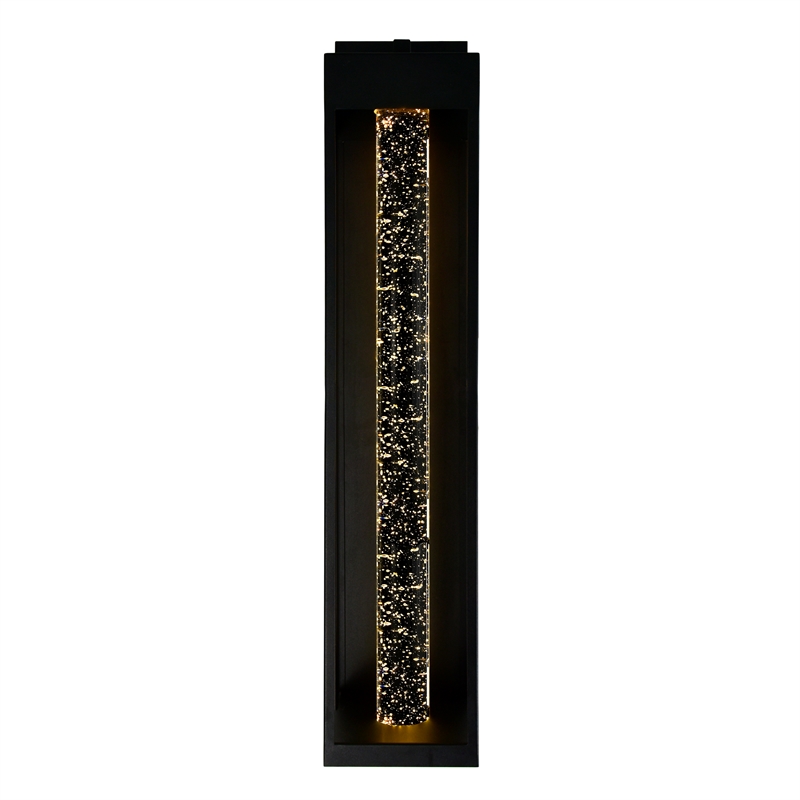 CWI Lighting Rochester LED Integrated Black Metal Outdoor Wall Light