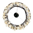 CWI Lighting Aya LED Integrated Pearl Black Metal Chandelier