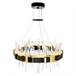 CWI Lighting Aya LED Integrated Pearl Black Metal Chandelier