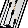 CWI Lighting Windsor 4 Light Modern Black Metal Outdoor Wall Light