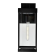 CWI Lighting Windsor 1 Light Modern Black Metal Outdoor Wall Light