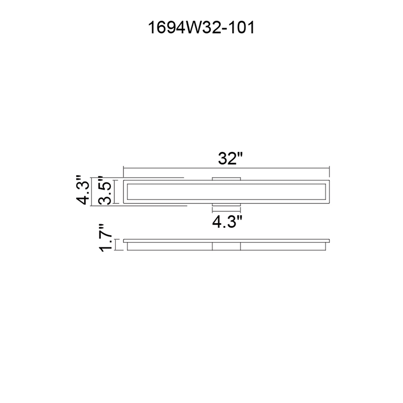 CWI Lighting Malibu LED Integrated Black Metal Outdoor Wall Light