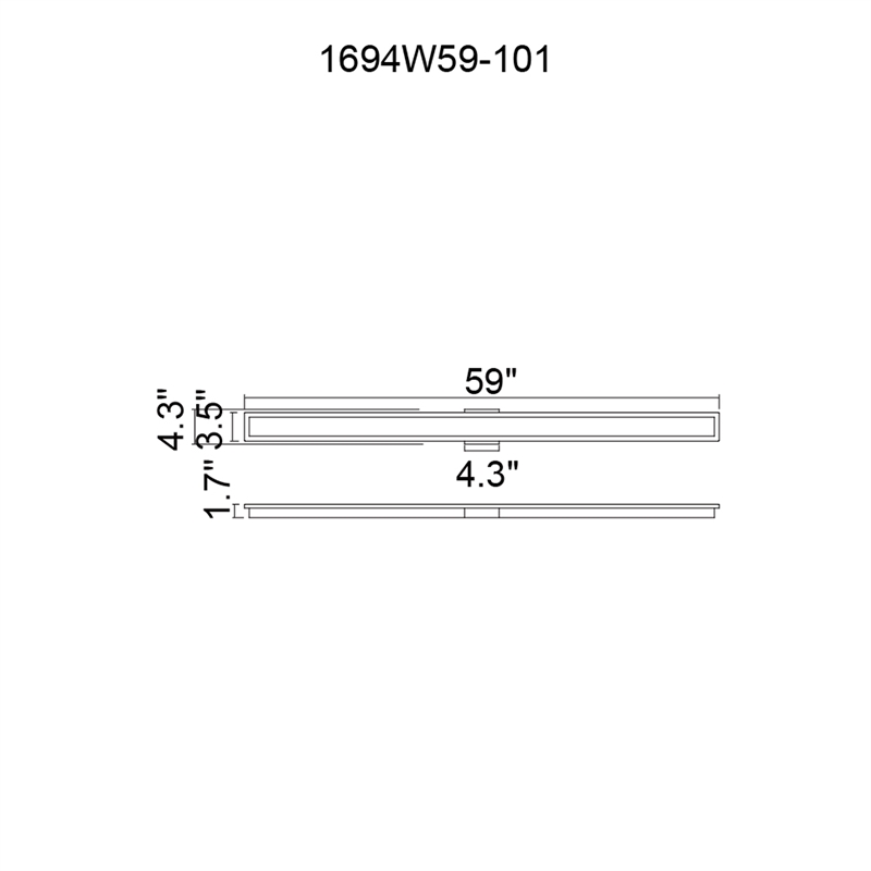 CWI Lighting Malibu LED Integrated Black Metal Outdoor Wall Light