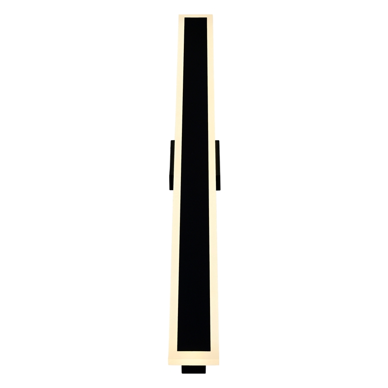 CWI Lighting Malibu LED Integrated Black Metal Outdoor Wall Light