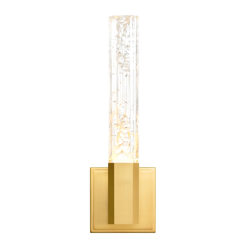 CWI Lighting Greta Integrated LED Brass Wall Light