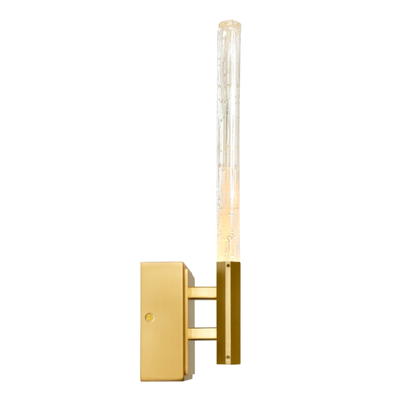 CWI Lighting Greta Integrated LED Brass Wall Light