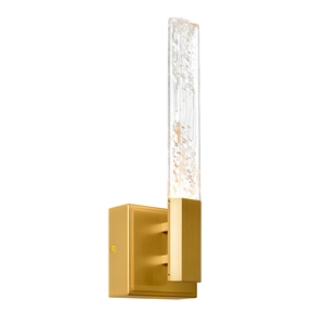 CWI Lighting Greta Integrated LED Brass Wall Light