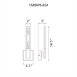 CWI Lighting Greta Integrated LED Brass Wall Light