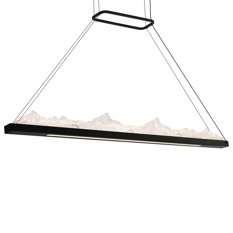 CWI Lighting Himalayas Integrated LED Black Chandelier