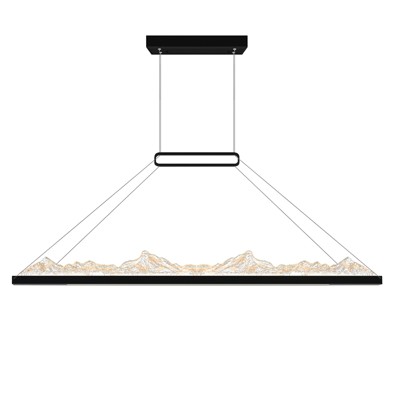 CWI Lighting Himalayas Integrated LED Black Chandelier