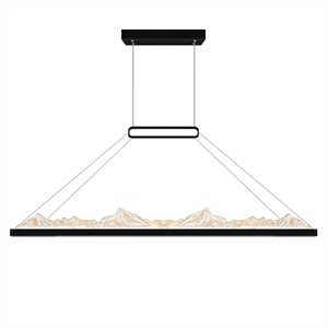 CWI Lighting Himalayas Integrated LED Black Chandelier