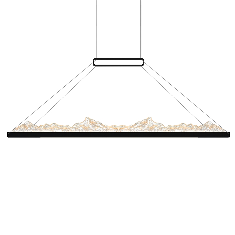 CWI Lighting Himalayas Integrated LED Black Chandelier