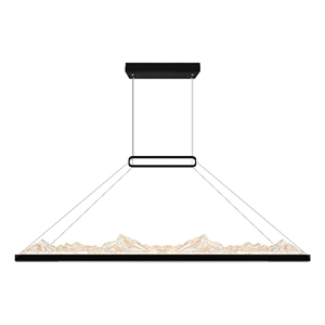 CWI Lighting Himalayas Integrated LED Black Chandelier
