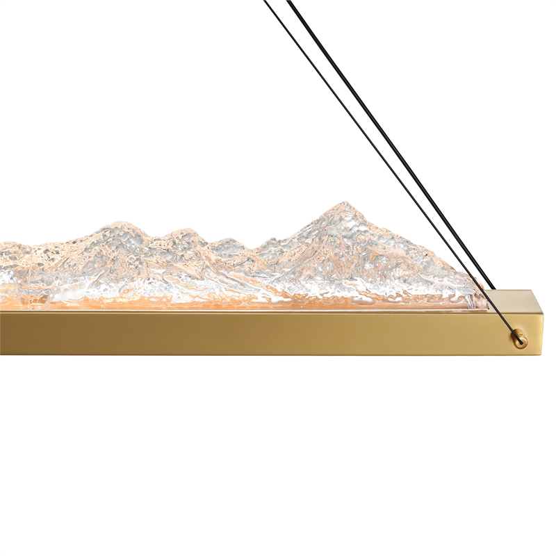 CWI Lighting Himalayas Integrated LED Brass Chandelier
