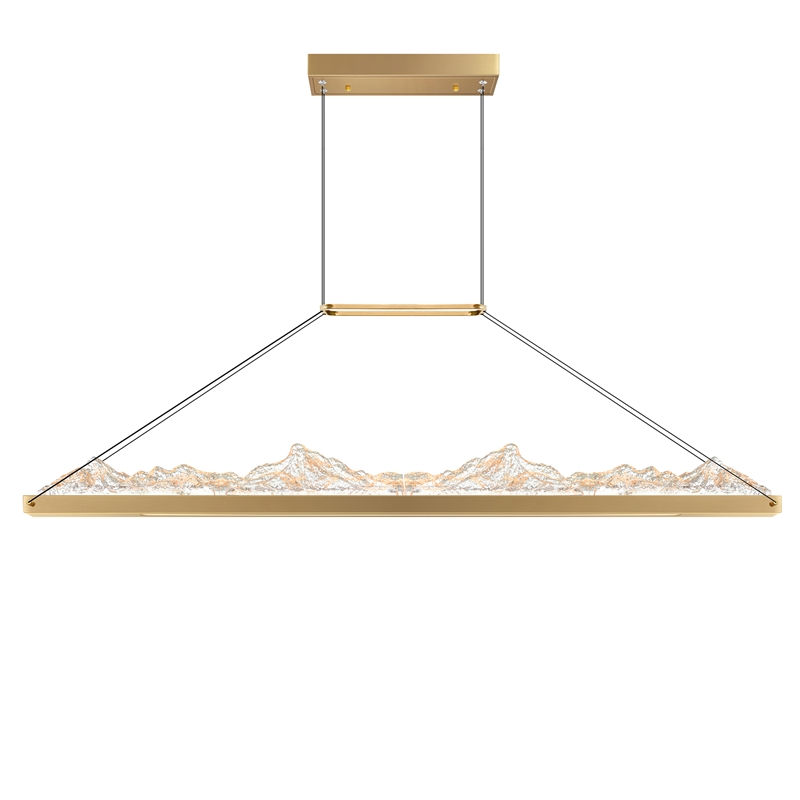 CWI Lighting Himalayas Integrated LED Brass Chandelier