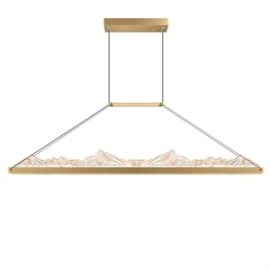 CWI Lighting Himalayas Integrated LED Brass Chandelier