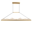 CWI Lighting Himalayas Integrated LED Brass Chandelier