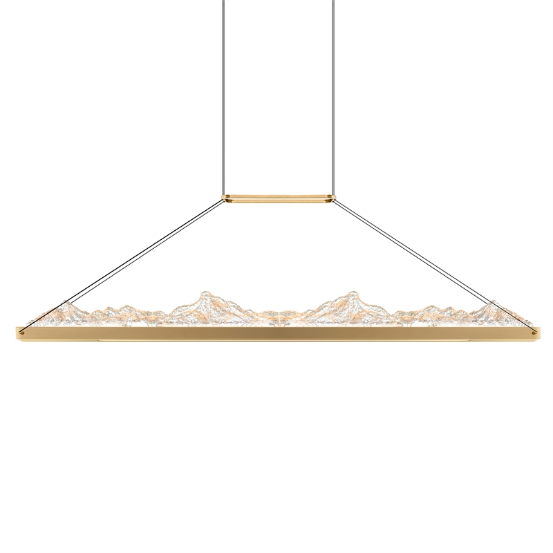 CWI Lighting Himalayas Integrated LED Brass Chandelier