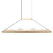 CWI Lighting Himalayas Integrated LED Brass Chandelier