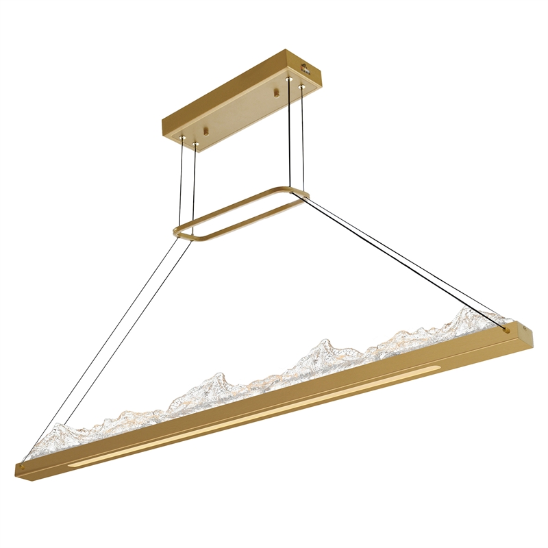 CWI Lighting Himalayas Integrated LED Brass Chandelier