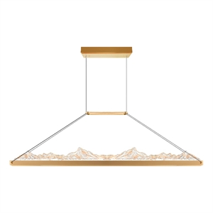 CWI Lighting Himalayas Integrated LED Brass Chandelier