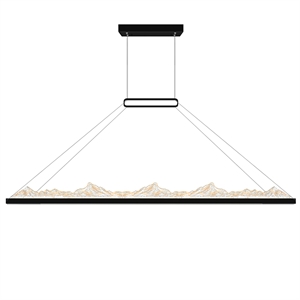 CWI Lighting Himalayas Integrated LED Black Chandelier