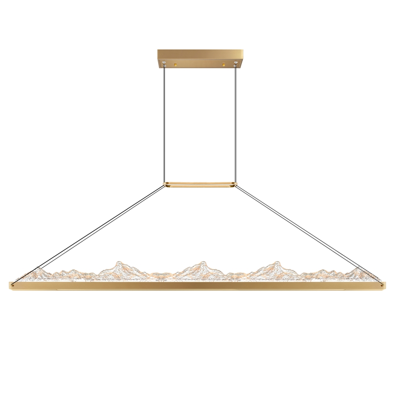 CWI Lighting Himalayas Integrated LED Brass Chandelier