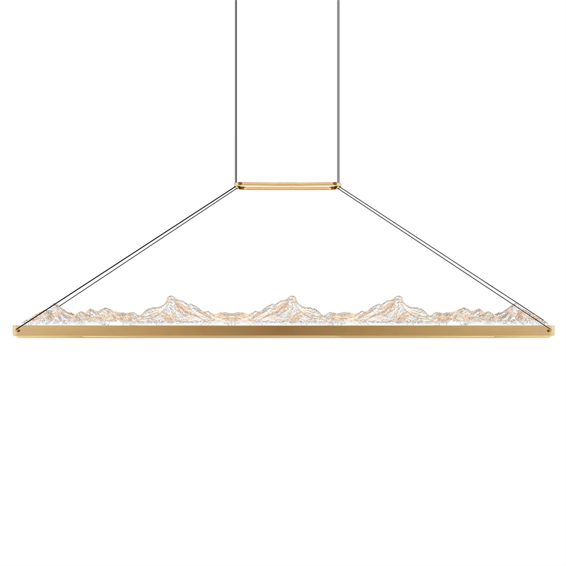 CWI Lighting Himalayas Integrated LED Brass Chandelier
