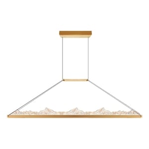 CWI Lighting Himalayas Integrated LED Brass Chandelier
